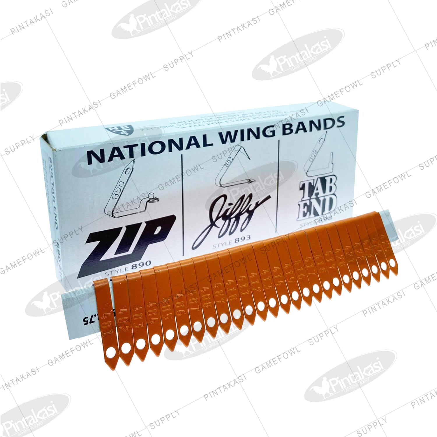 USA ZIP Wingband 100&#39;s Orange