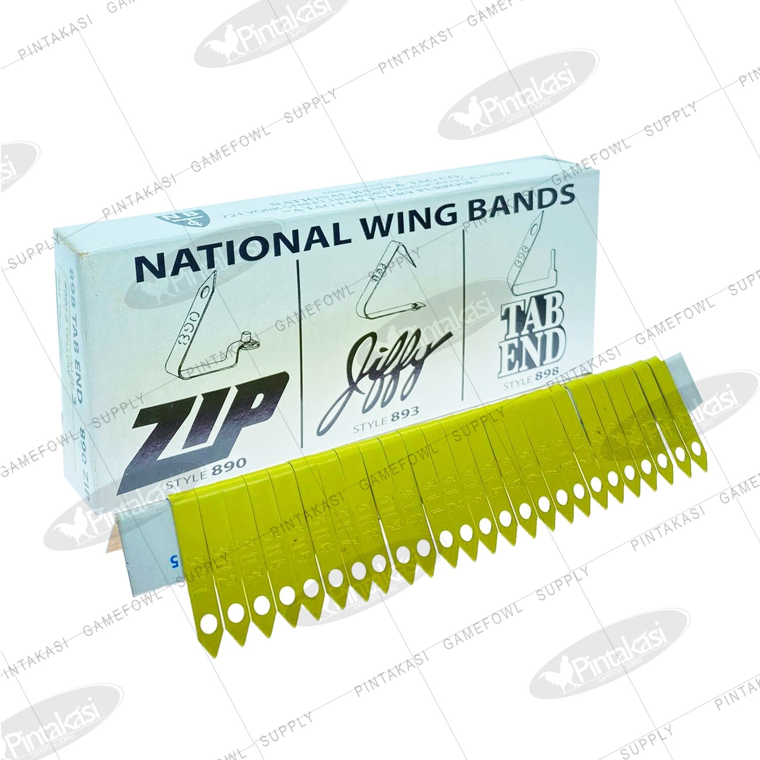 USA ZIP Wingband 100&#39;s Yellow