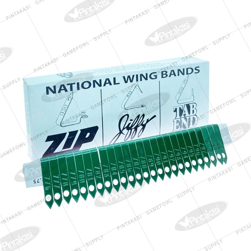 USA ZIP Wingband 100&#39;s Green
