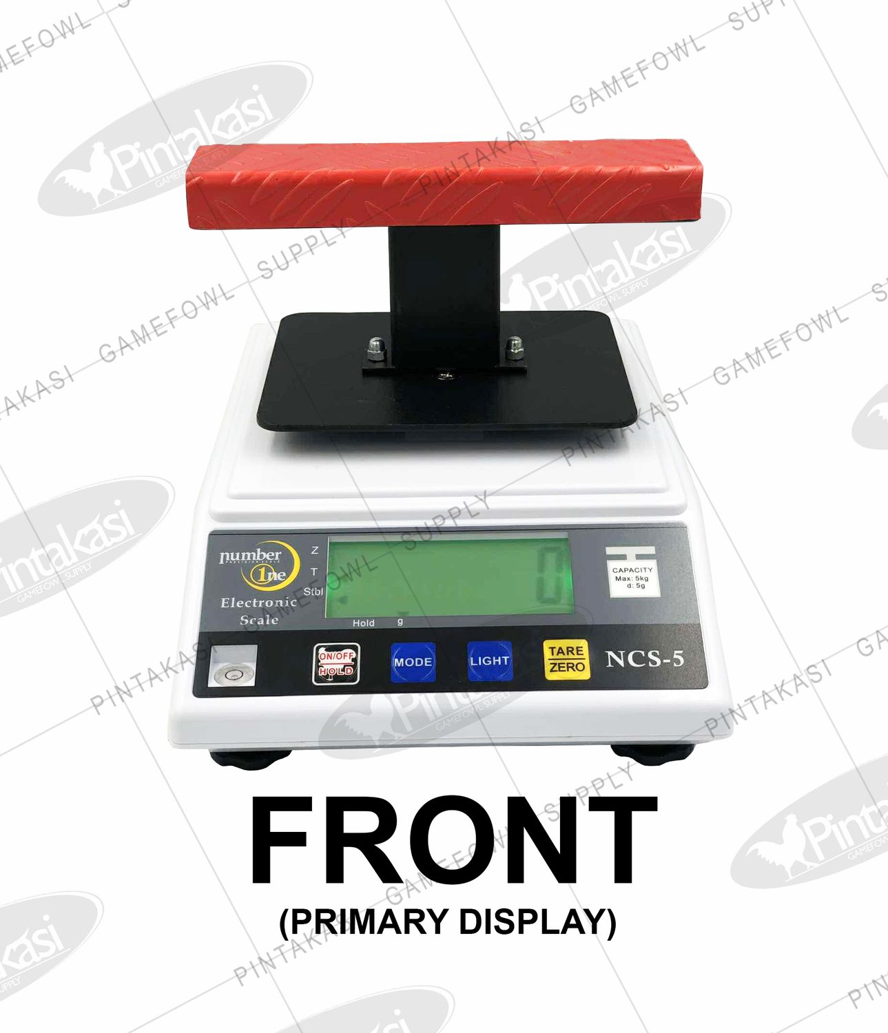 Dual Display Digital Scale with Flat Detachable Roost