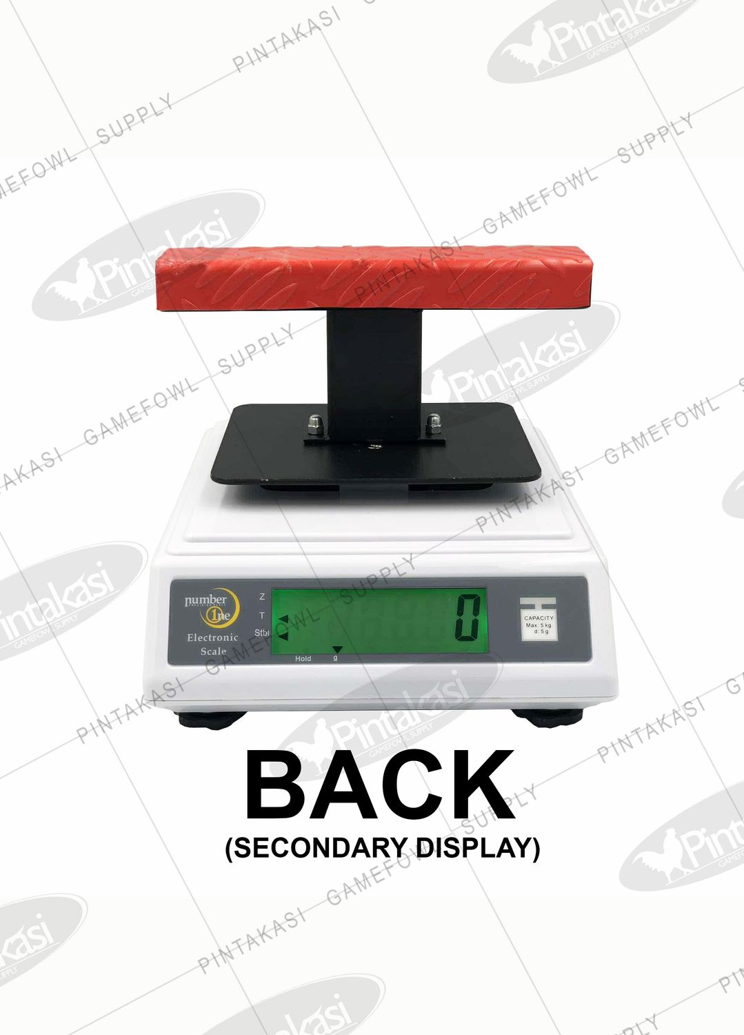Dual Display Digital Scale with Flat Detachable Roost