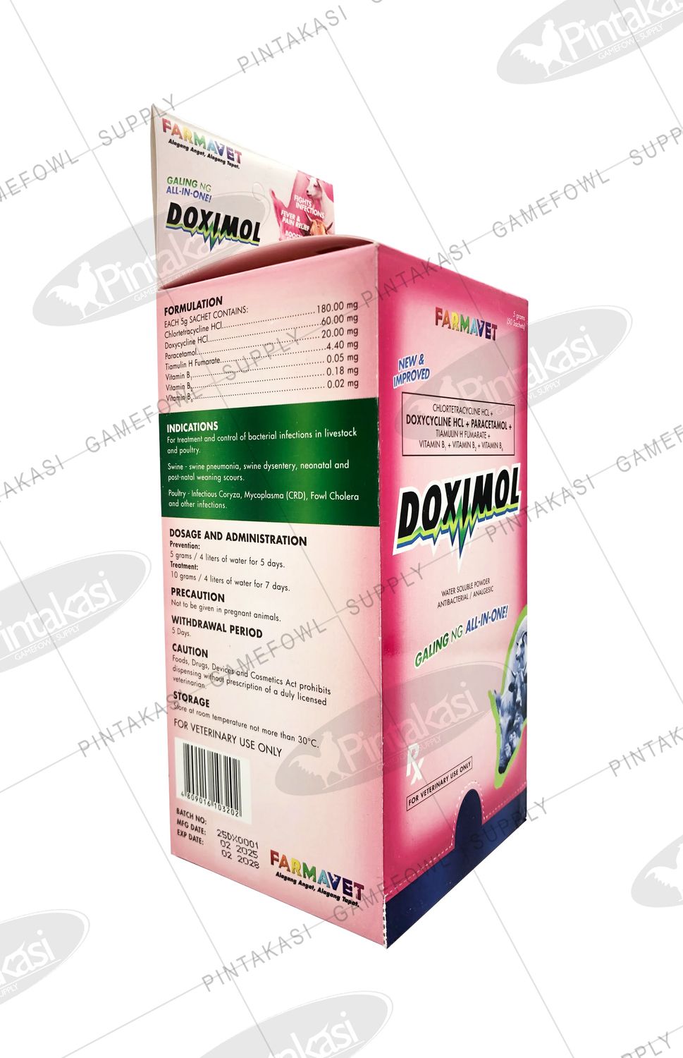 Battlecock Doximol Powder 5g x 50's Battlecock Doximol Powder 5g x 50's
