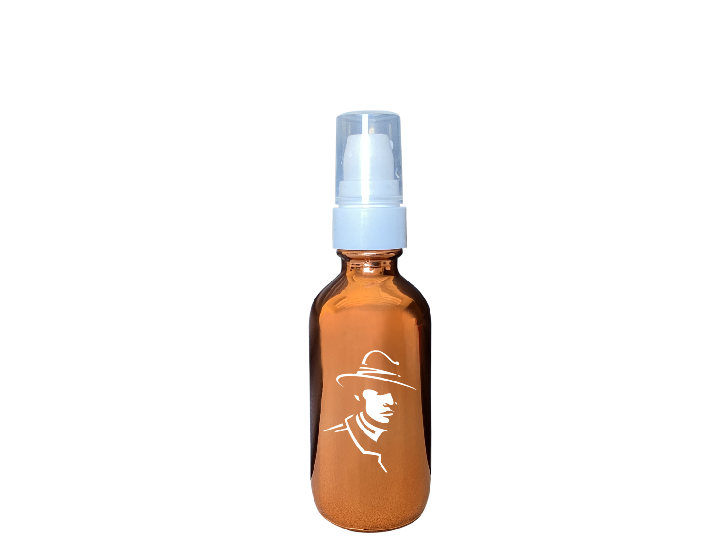 2 oz Copper Glass Sanitizer Bottle