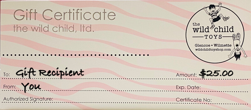 The Wild Child Gift Certificate $25
