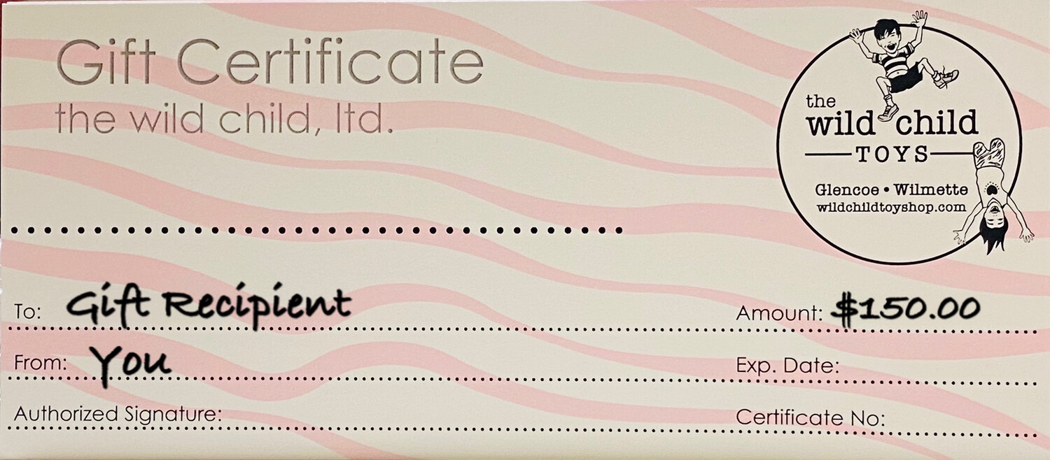 The Wild Child Gift Certificate $150