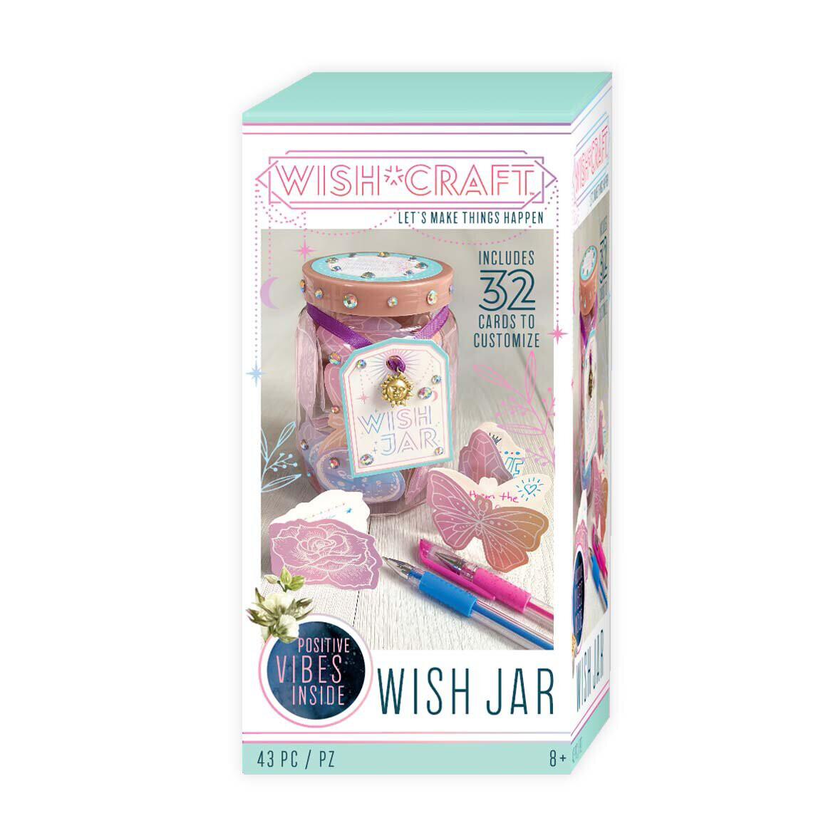 Bright Stripes Wish Jar
