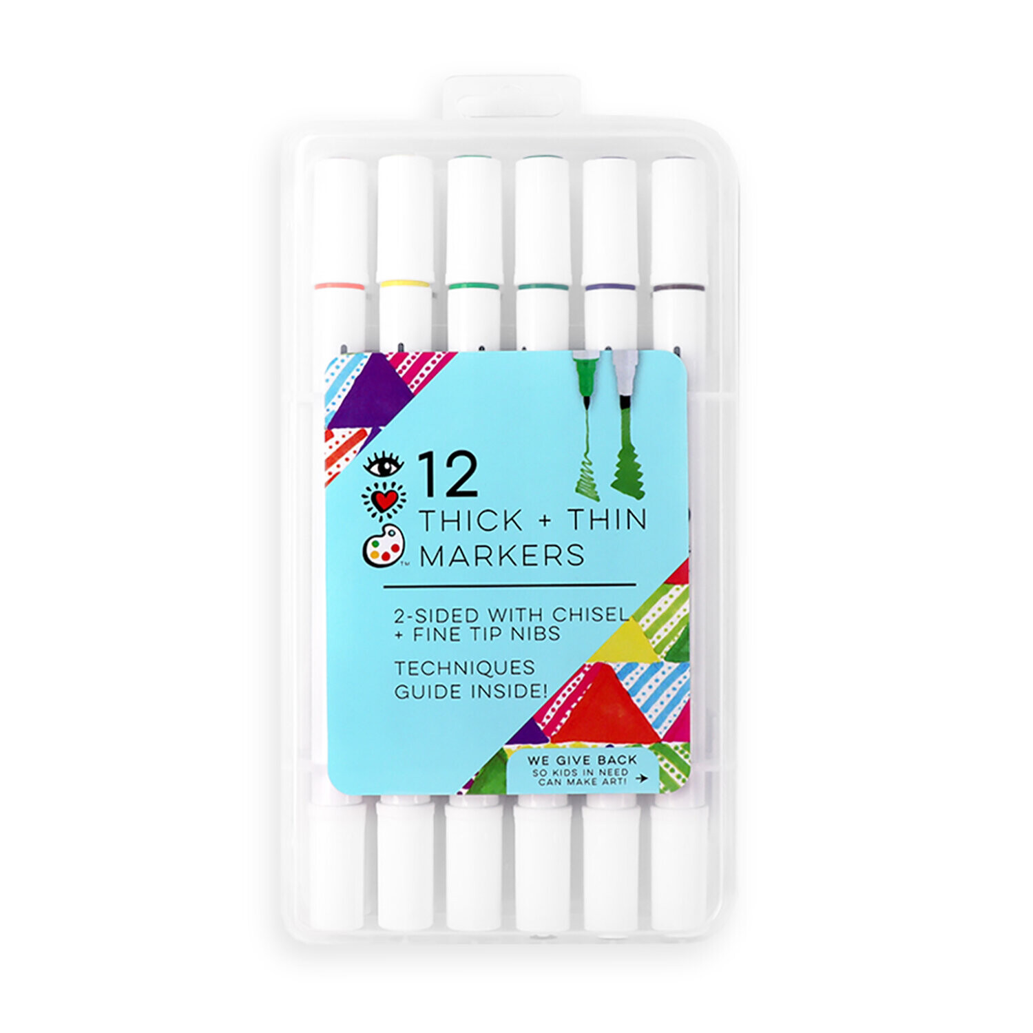 Bright Stripes Thick &amp; Thin Markers