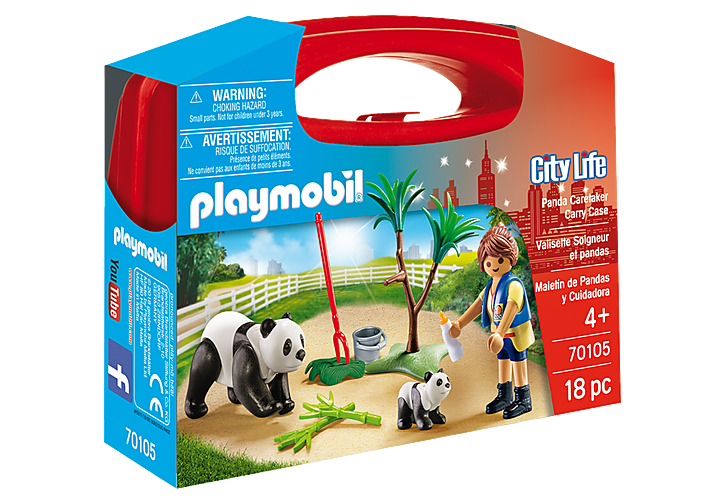 Playmobil Panda Caretaker Carry Case