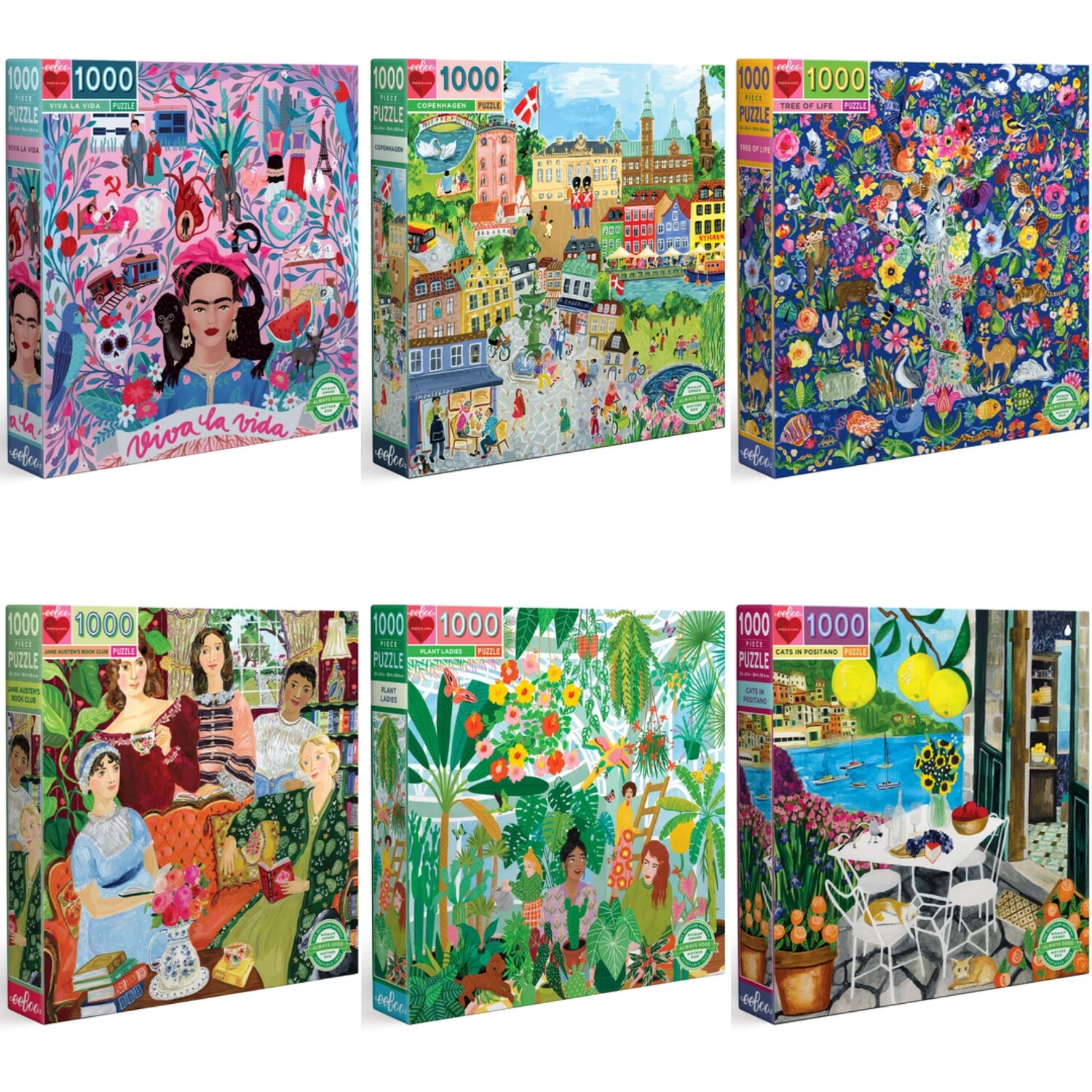 eeBoo 1000pc Square Puzzle