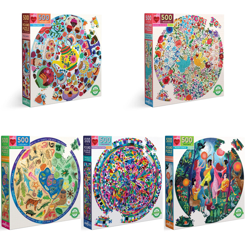 eeBoo 500pc Round Puzzle