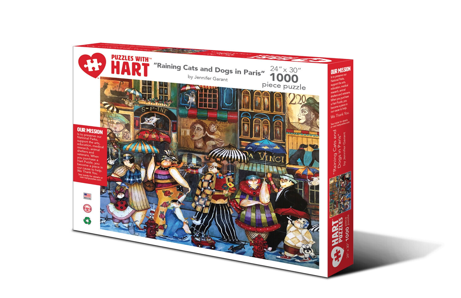 HP Raining Cats &amp; Dogs in Paris 1000pc