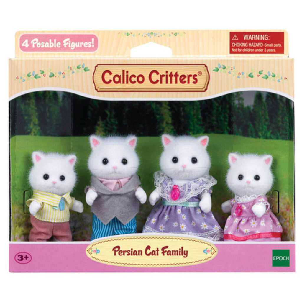 Calico Critters Persian Cat Family
