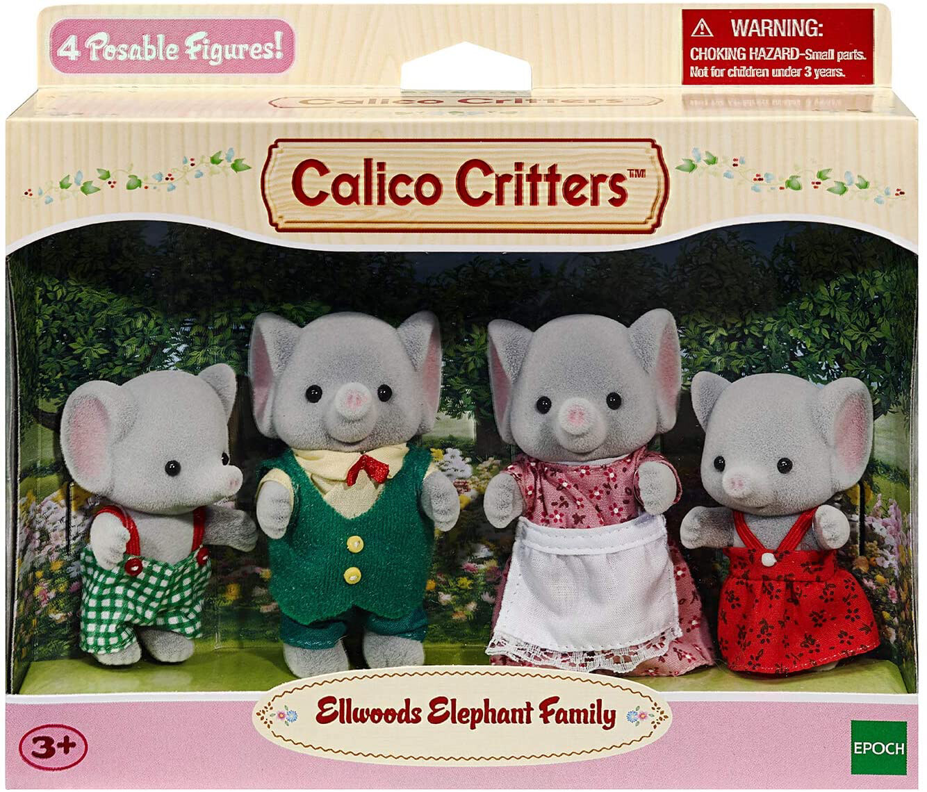 Calico Critters Ellwoods Elephant Family