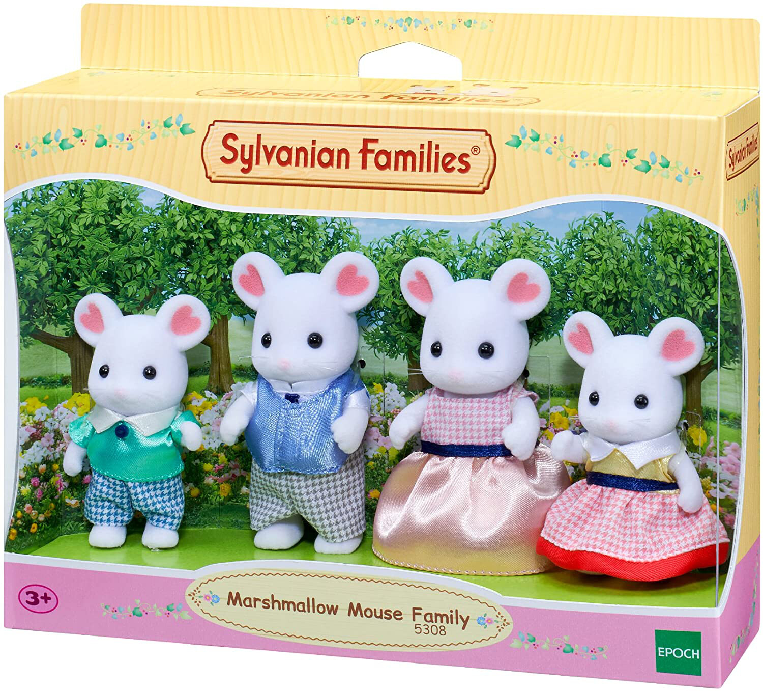 Calico Critters Marshmallow Mouse Family