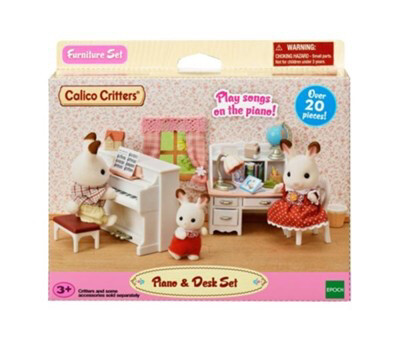 Calico Critters Piano &amp; Desk Set