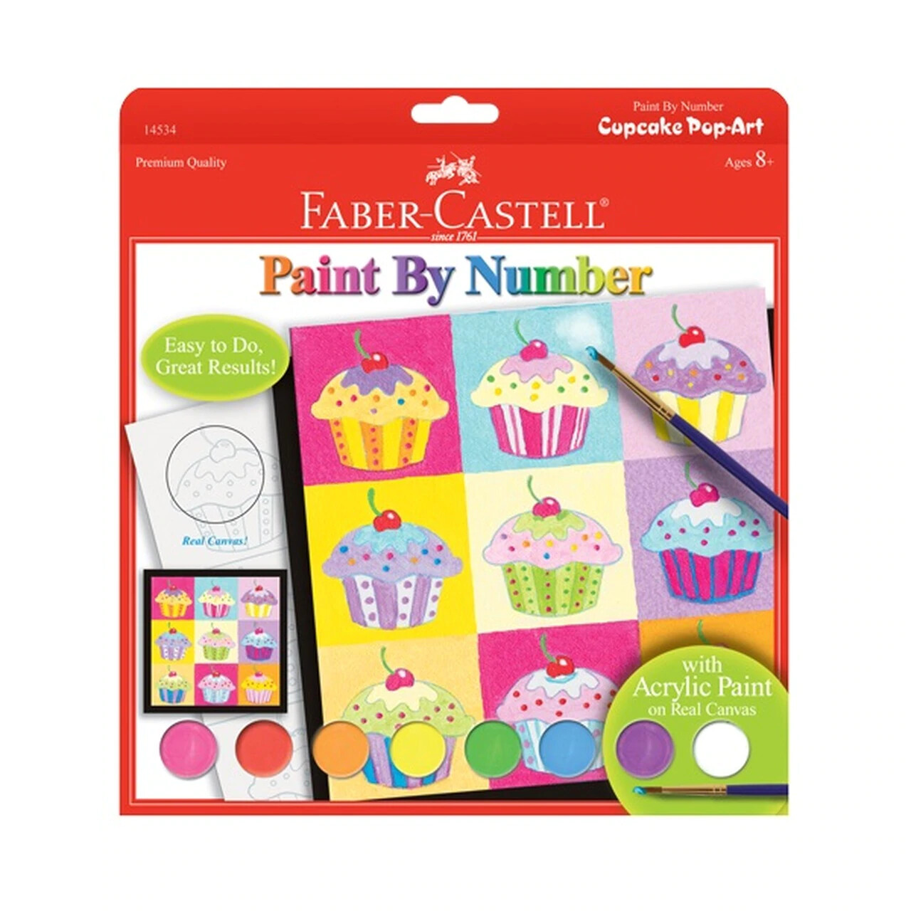 FC Paint By Number Cupcake Pop Art