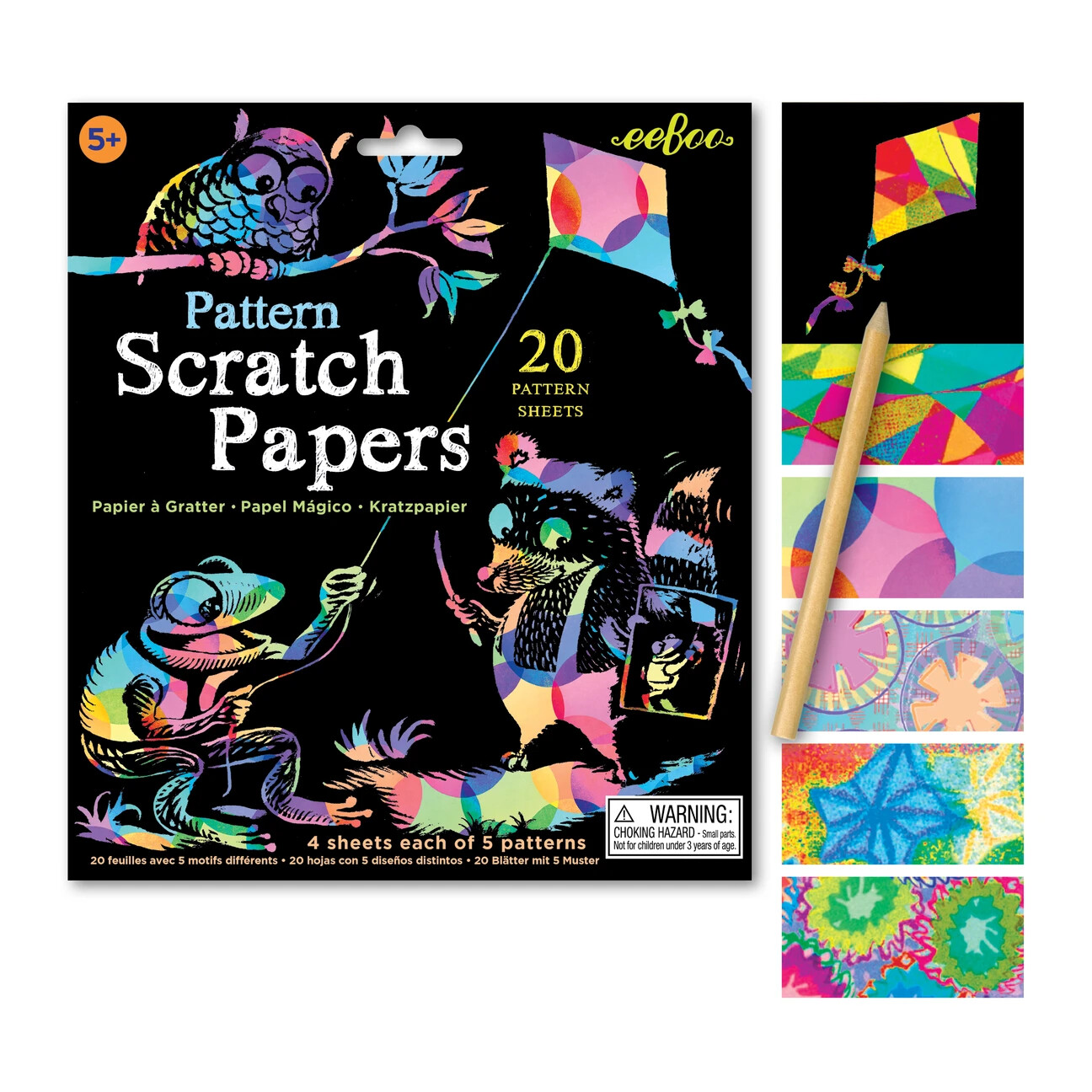 eeboo Pattern Scratch Papers