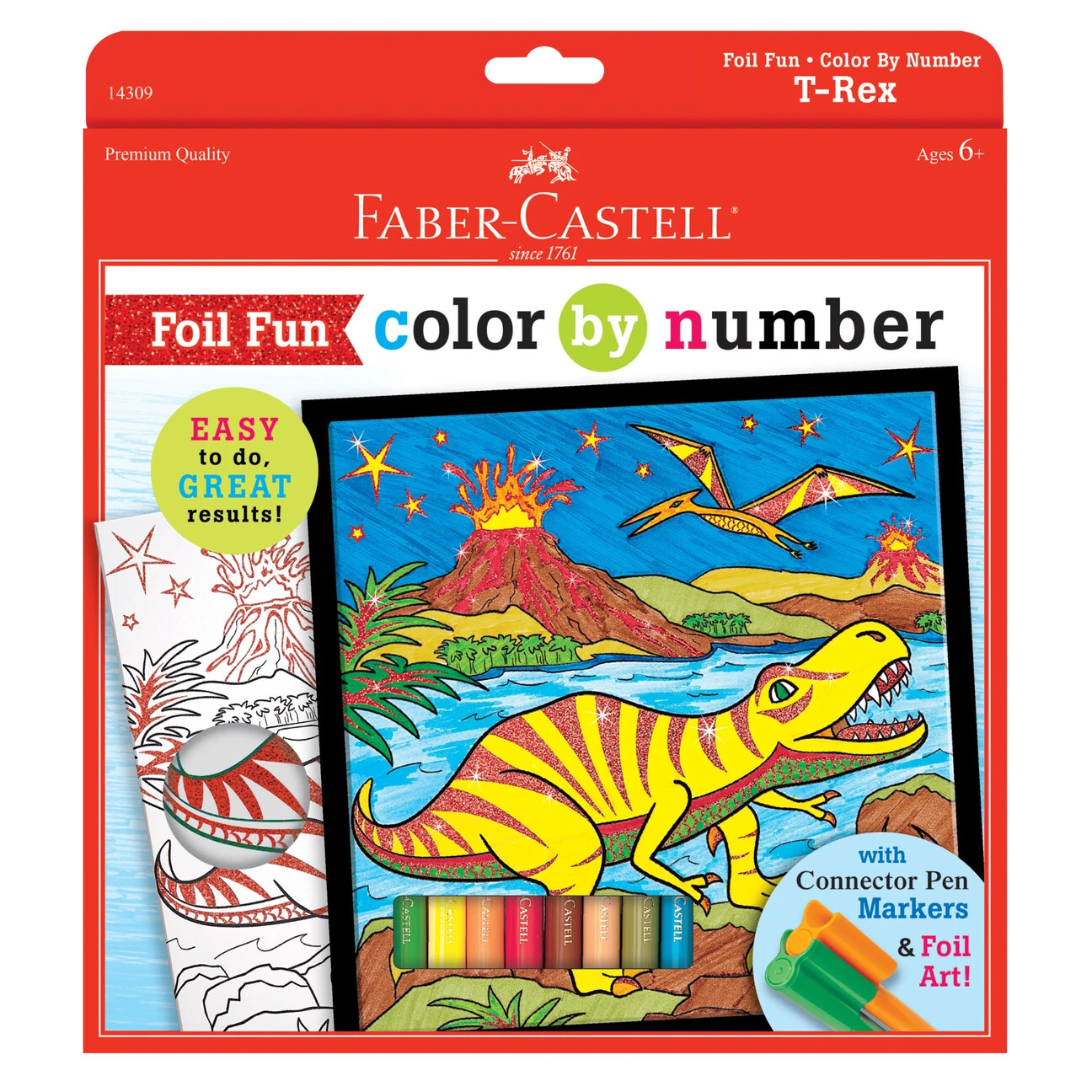 FC Paint By Number T-Rex Foil Fun