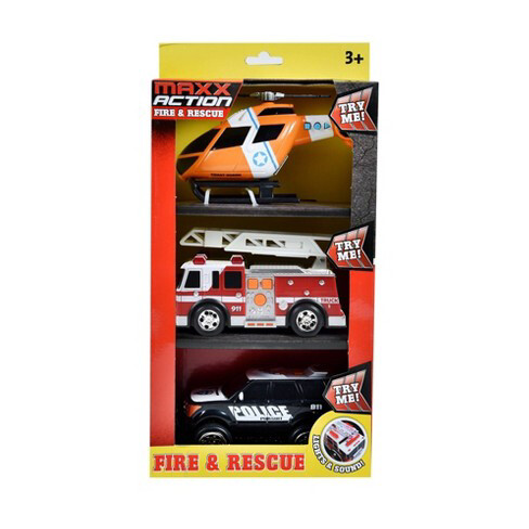 SD 3pk Mini City Vehicles Fire/Rescue