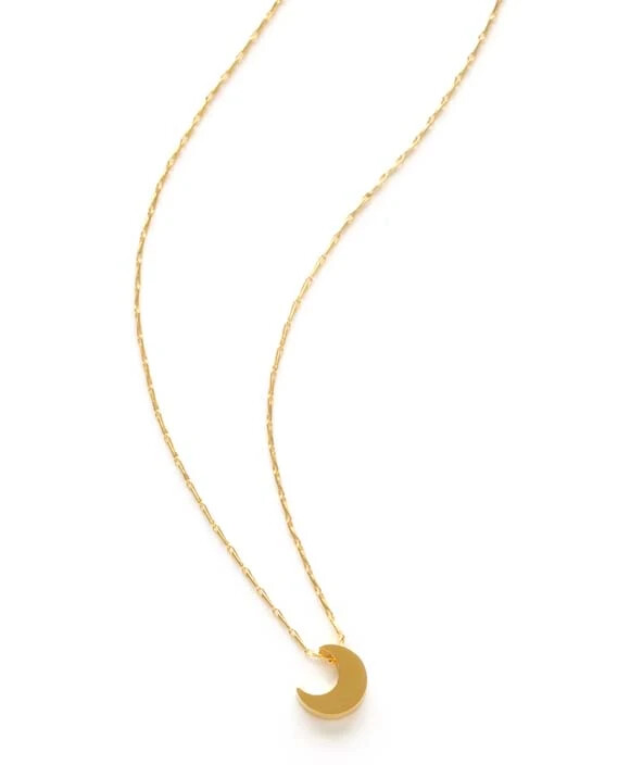 Tiny Crescent Moon Necklace