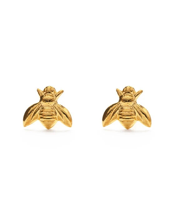 Gold Honey Bee Studs