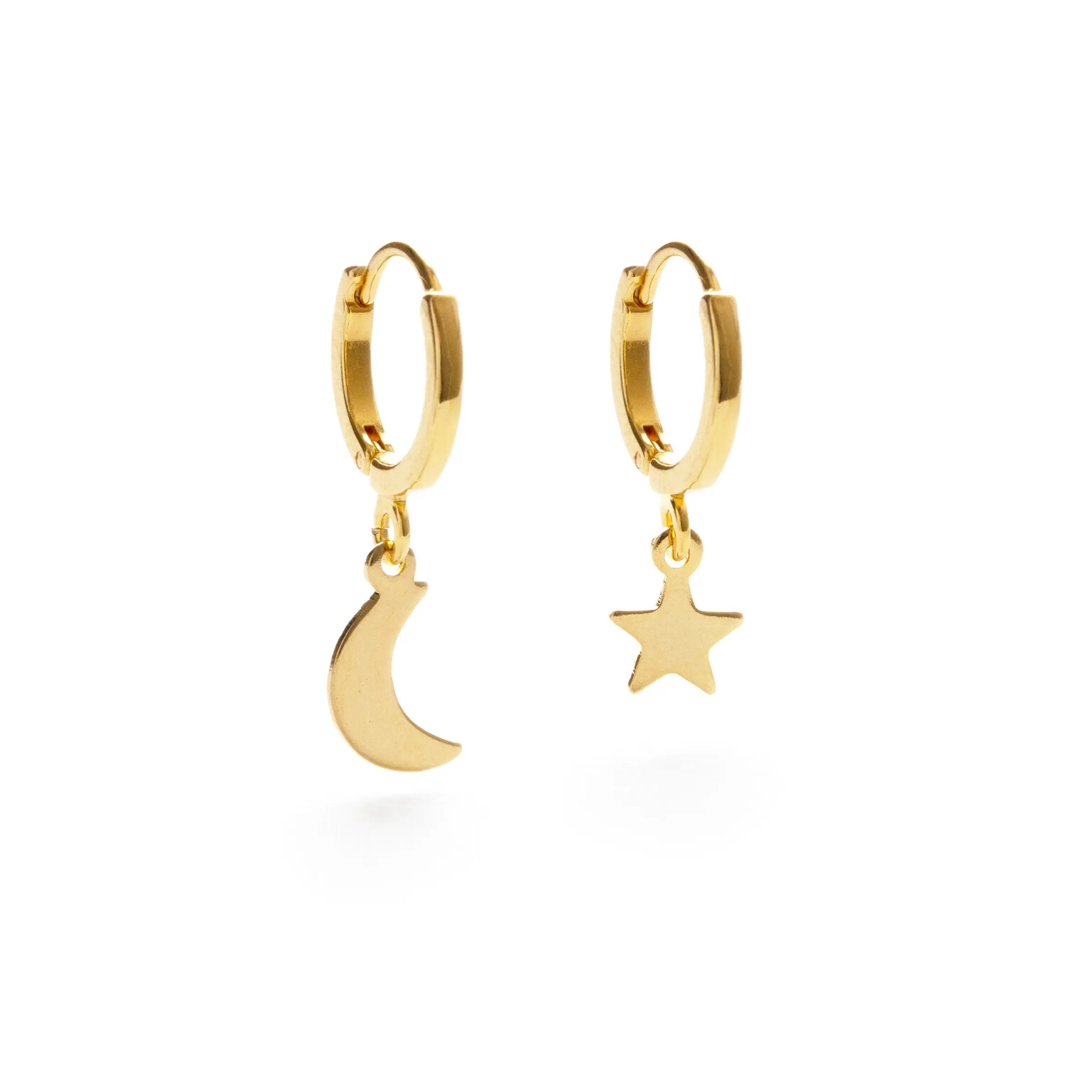 AS Night Sky Huggie Hoops-Star