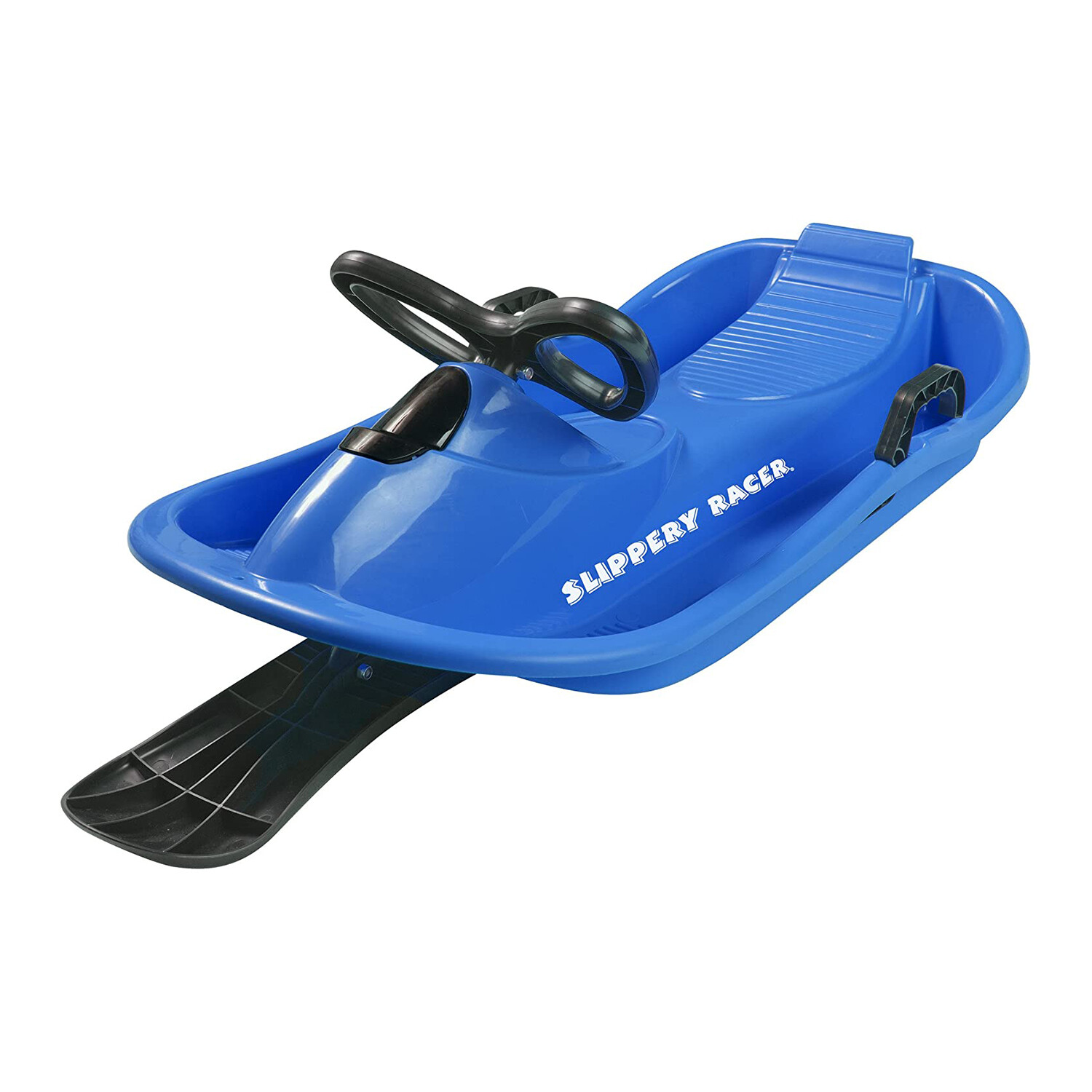 Slippery Racer Downhill Derby Steerable Sled, Color: Blue
