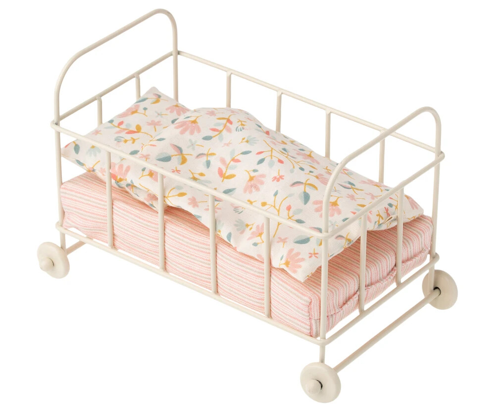Maileg Baby Cot Metal, Micro