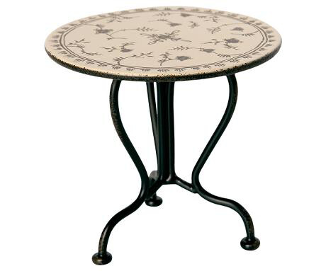 Maileg Vintage Tea Table, Micro-Anthracite