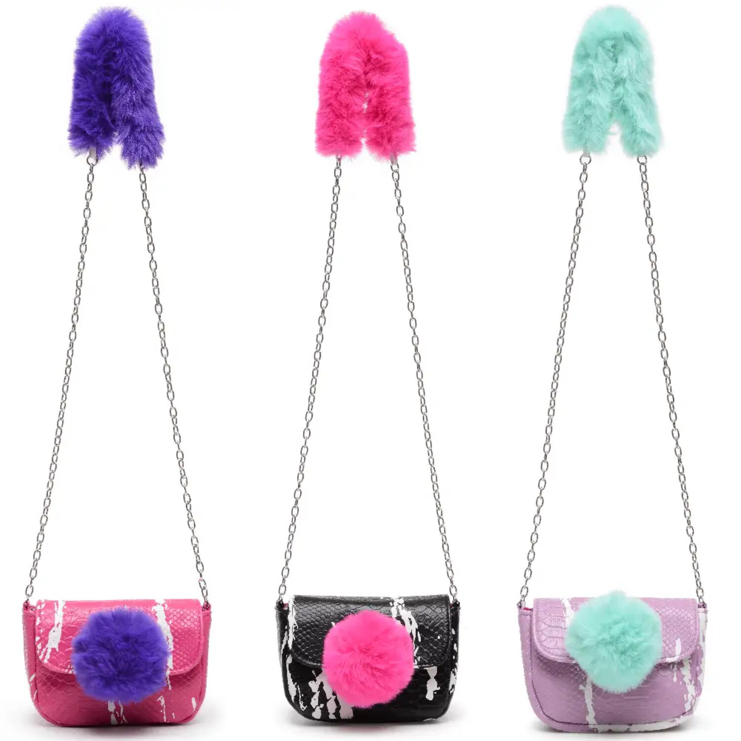 Me Oui Fur Ball Mini Crossbody