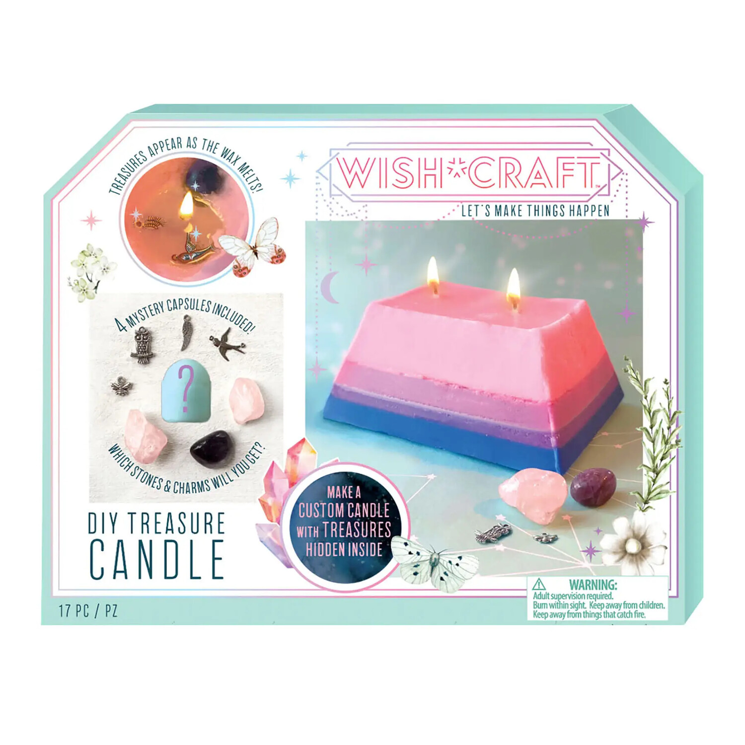 Bright Stripes Hidden Treasure Candle
