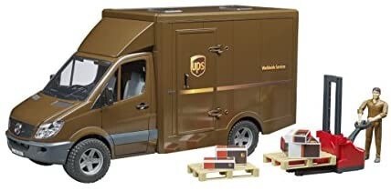 Bruder Sprinter UPS Truck with Manually Operated Pallet Jack
