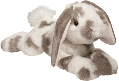 Douglas Ramsey Gray Spotted Floppy Bunny