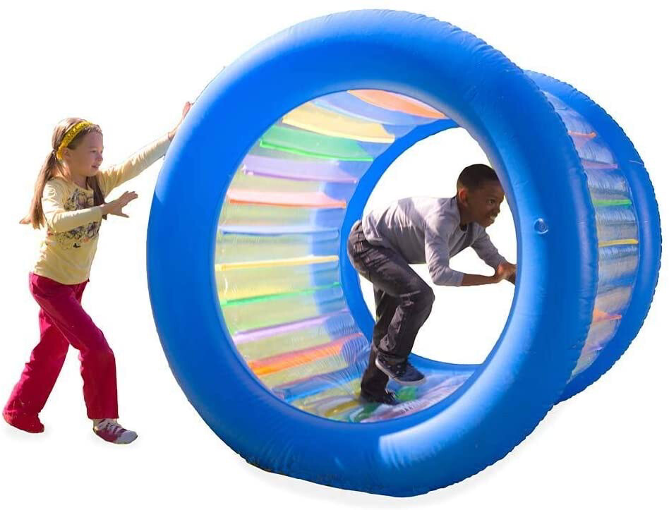 HearthSong Roll With It Giant Inflatable Rolling Wheel