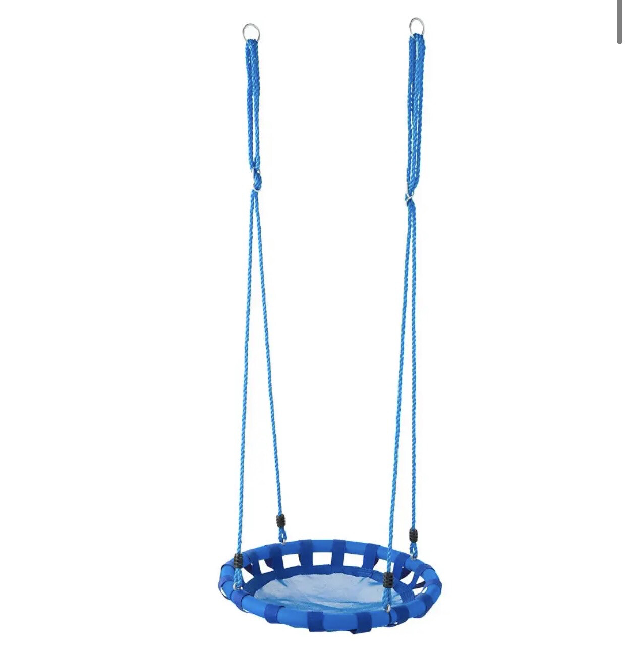 HearthSong Colorburst Round Platform Tree Swing, Color: Blue