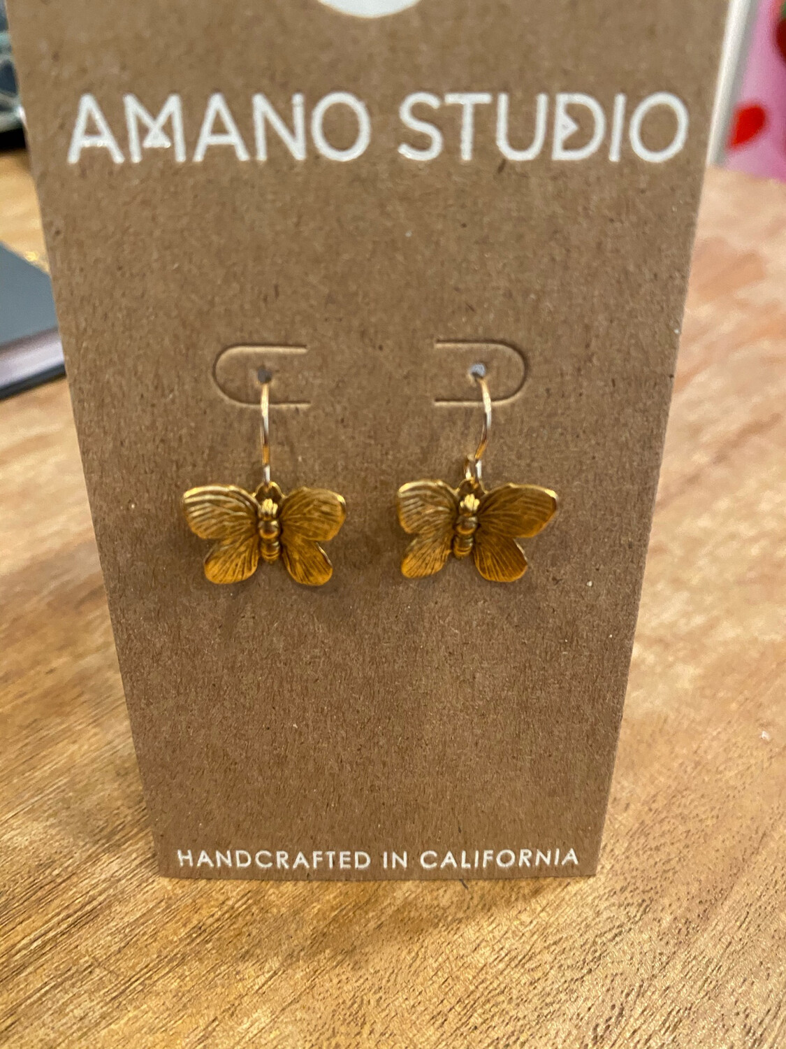 AS Butterfly Earrings-Gold