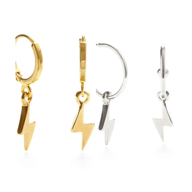 AS Lightning Bolt Hoops