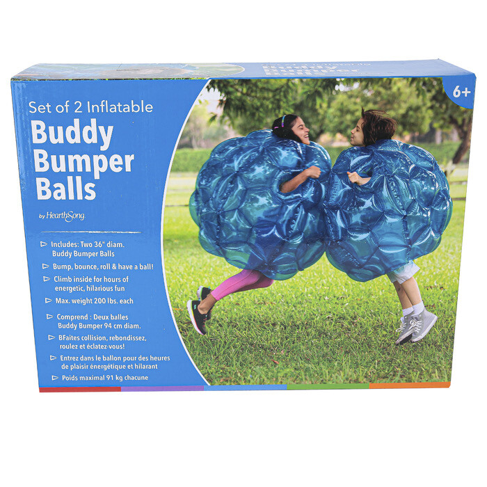 HearthSong Inflatable Buddy Bumper Balls (2)