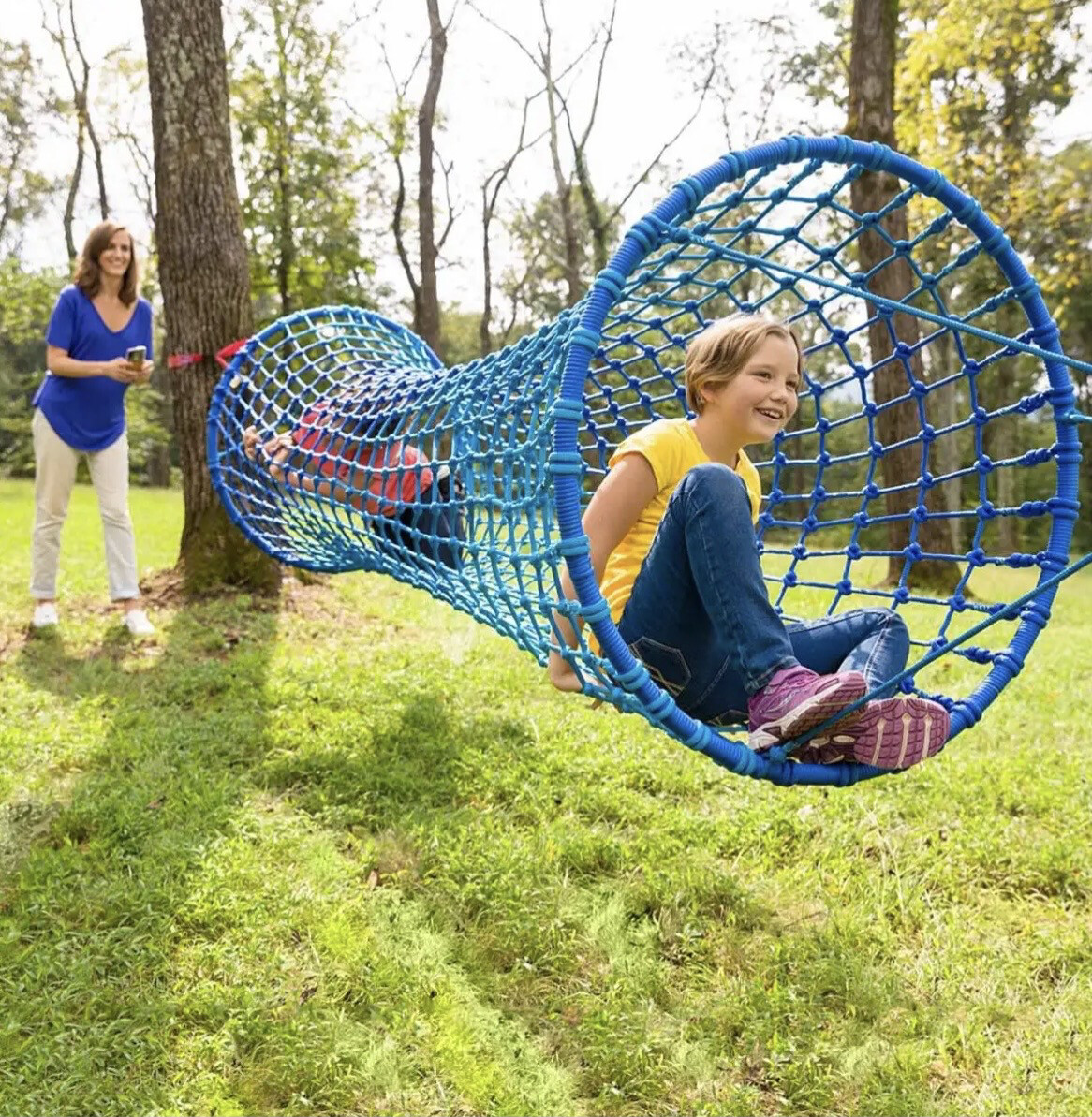 HearthSong Rope Tunnel-Blue