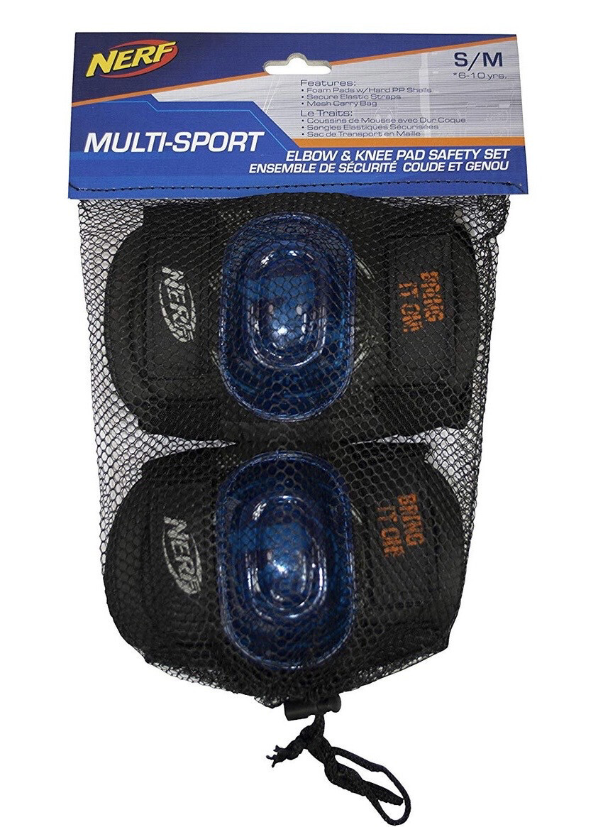 Flybar Nerf Nation Multi-Sport Knee &amp; Elbow Pad S/M
