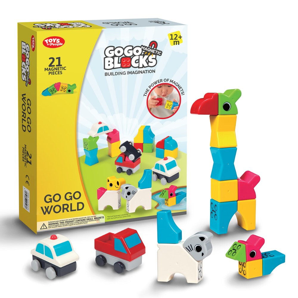 Go Go Blocks Go Go World 21pc
