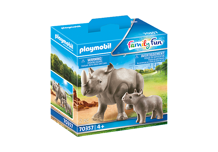 Playmobil Rhino with Calf