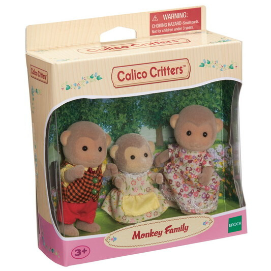 Calico Critters Mango Monkey Family 
