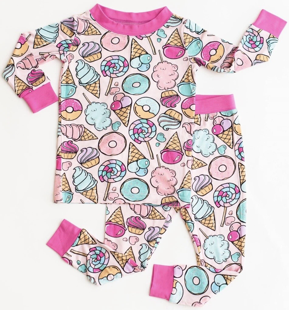 Little Sleepies Pink Sweet Treats 2PC