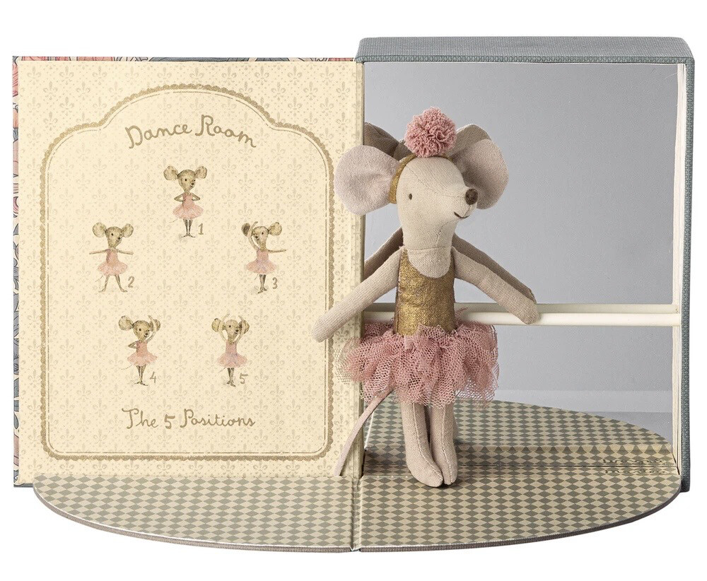 Maileg Dance Room with Big Sister Mouse