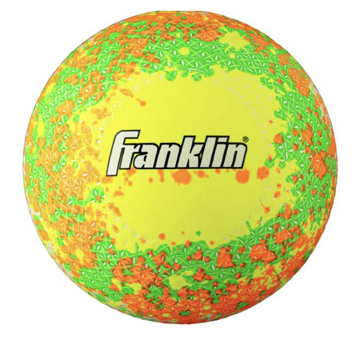 Franklin Sports Splatter Bright Sport Ball, Color: Green/Orange