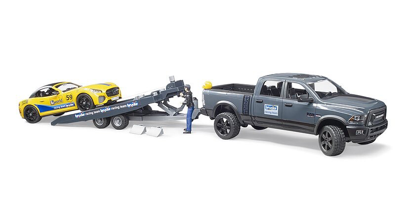Bruder Ram 2500 Power Pick Up w Roadster Racing Team