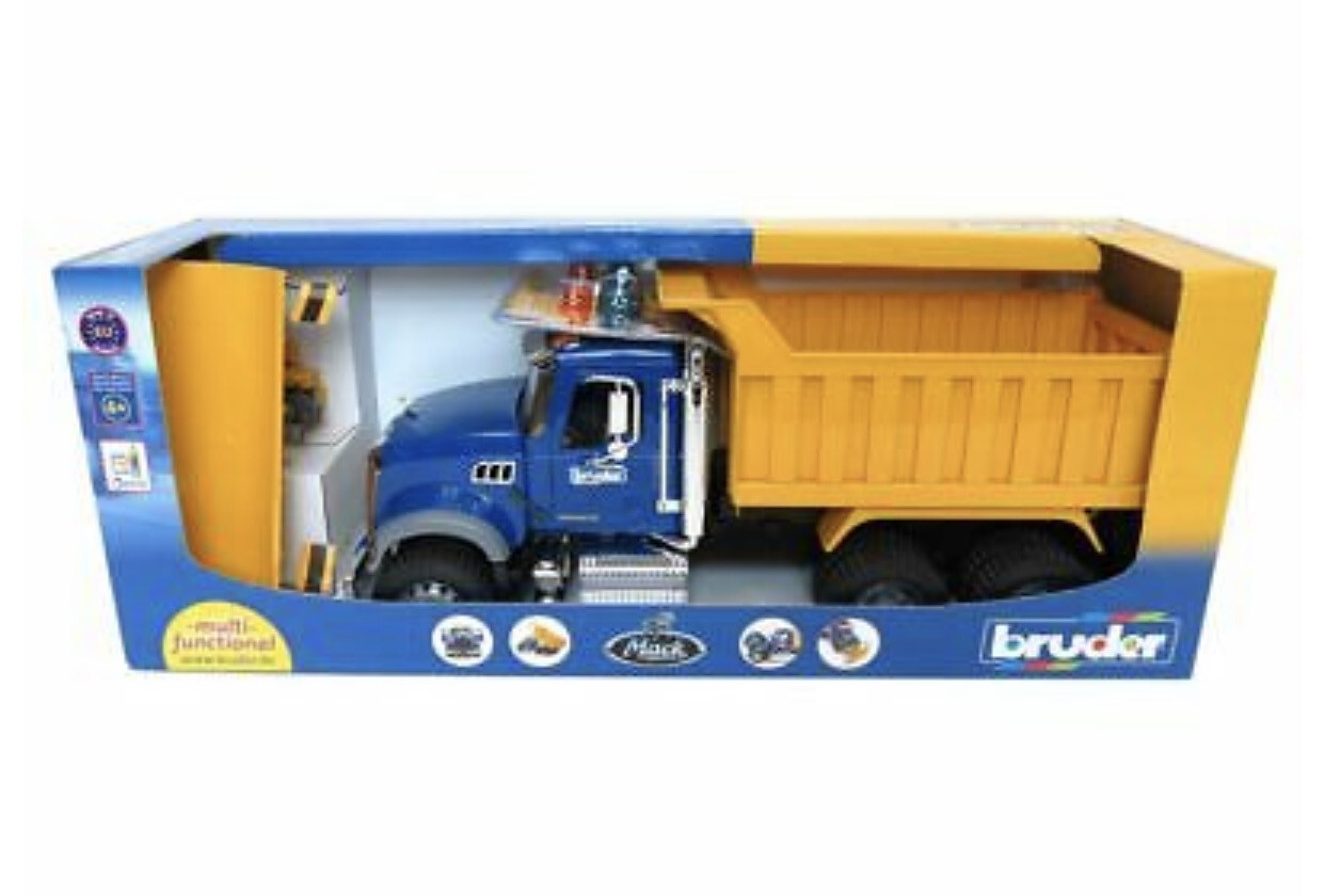 Bruder Granite Dump Truck with Snow Plow Blade