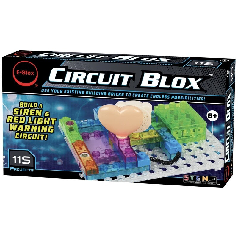 E Blox Circuit Blox Siren &amp; Red Light Warning 115 Projects