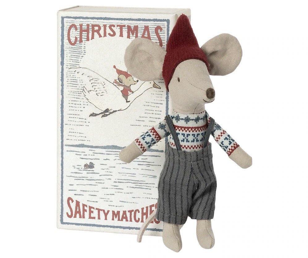 Maileg Christmas Mouse in Matchbox, Big Brother